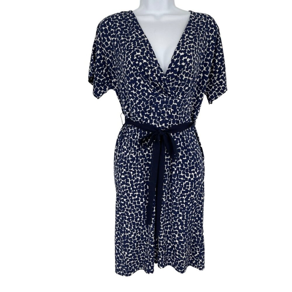 BCBGMaxAzria Printed‎ Avery Faux Wrap Dress Size S